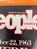 € Vintage PEOPLE Magazine JOHN F KENNEDY Assassination November 28 1988 Where We Were