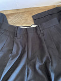 Boys Youth Size 10 Black Dress Pants Pleated Front Cuffed Hem by George 25” Waist