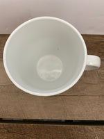 White & Black Bed Bath & Beyond Coffee Tea Cup Geometric Design