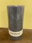 * New 6” Pillar CANDLE Green Unscented by Linen & Things