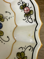 €¥ Beautiful Vintage 1986 Decorative 8” Salad Dessert Plate from Versazca Switzerland Hangable