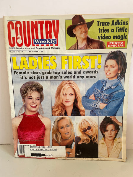 Vintage 1997 December 30 Country Weekly Magazine Ladies First Cover Trace Adkins