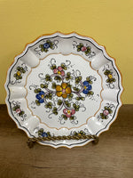 €¥ Beautiful Vintage 1986 Decorative 8” Salad Dessert Plate from Versazca Switzerland Hangable