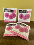 New Lot/12 Count 6” Pink Paper Mini Fan Hanging Decoration Party Supply by Unique Brand