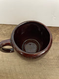 Vintage Brown Glazed Hawaii Stoneware Coffee Mug Personalized IUKI JUDY