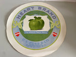 € Vintage HEART BRAND Apples C.C.Hess Distributors New York Label Heavy Paper 16” Ad