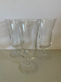 a** Vintage Set/3 Small Soda Fountain Parfait Glasses Clear 5.5” East Atlanta Pharmacy