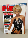 Miss FHM For Him Magazine January/February 2006 Kristanna Loken Poster Included