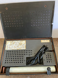 Vintage Solid State Portable AM/FM Transistor Radio In Black Leather Case