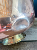 a** Vintage Brass & Copper Pitcher Vase 14.5” H x 12” Diameter