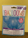 New 5 Bags of 8 (40) Helium Balloons by Unique Balloons 12x30.4cm Powder Blue Pearlized
