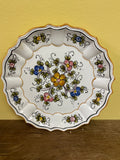 €¥ Beautiful Vintage 1986 Decorative 8” Salad Dessert Plate from Versazca Switzerland Hangable