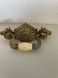 * Vintage Single Antique Style Antiqued Brass Drawer Pull Knob