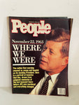 € Vintage PEOPLE Magazine JOHN F KENNEDY Assassination November 28 1988 Where We Were