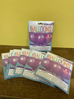 New 7 Bags of 8 (56) Helium Balloons by Unique Balloons 12x30.4cm Dusty Lavender Pearlized