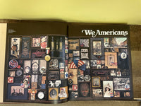 Vintage WE AMERICANS Hardcover Tabletop Book National Geographic 659 Illustrations History 1975