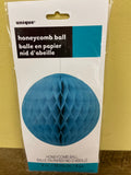 New Lot/4 Count 8” Aqua Green Paper Honeycomb Ball Hanging Decoration Party Supply by Unique Brand