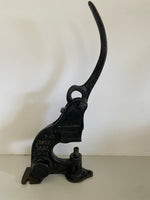 €<a* Vintage Cast Iron PONY Rivet Puncher Press Tool Leather Patent 1900s Bench Mount #17, #18