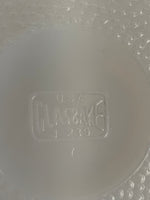 a** Vintage GLASBAKE Divided Oval Vegetable Serving Dish J239 Milk Glass Microwave 8.5x12