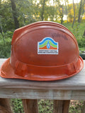 a* Vintage Northwest Central Pipeline Corporation Willson Jet-Cap Orange Hard Hat  USA