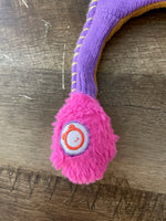 Flipeez Purple/Pink Winking Cat Warm Girls Knit Hat Cap Tail Moves Lined