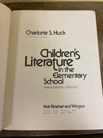 Vintage CHILDREN’s LITERATURE 3rd Edition 1979 Charlotte S. Huck Hardcover Elementary School