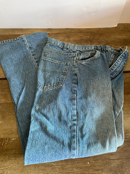 Pair Boys Blue Jeans Sz 14 by PKJeans 5 Pocket Relaxed 25” Waist
