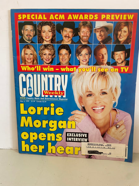 Vintage 1999 May 4 Country Weekly Magazine Lorrie Morgan Cover ACM Awards Preview