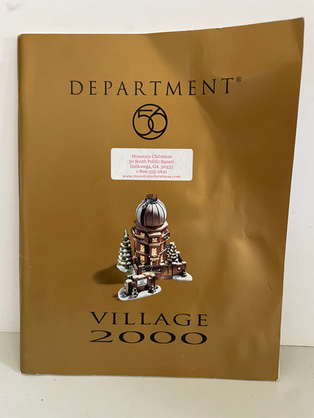 a** Vintage DEPT Department 56 VILLAGE Book Magazine Year 2000