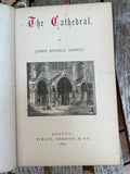 Antique Book 1870 THE CATHEDRAL by James Russell Lowell HC First Printing