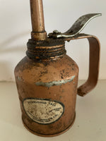 €* Vintage Dutton-Lainson Co. Finger Trigger Pump Oil Can & Oiler Copper Color Long Nozzle
