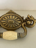 * Vintage Single Antique Style Antiqued Brass Drawer Pull Knob