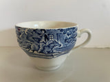 Vintage Single Blue Willow 3.5” Tea Coffee Cup Horse Rider Unbranded England