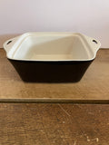 a** S&P Villa Tuscany Black 8” Square Casserole Serving Dish Oven/Microwave