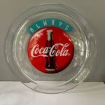 € Vintage ALWAYS Coca Cola Glass Plate Round 13”