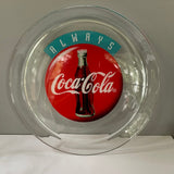 € Vintage ALWAYS Coca Cola Glass Plate Round 13”