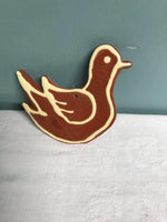 <€€ Vintage GAE Redware Pottery Ornament Dove Bird