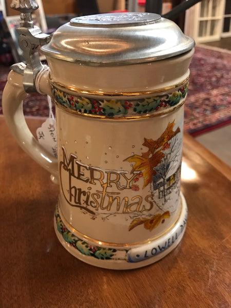 Vintage Beer Mug Stein Christmas “Presents for Uncle Remus” Lowell Davis 1989 Retired