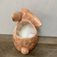a** Vintage 1998 Nursery Bunny Rabbit Ceramic Planter Easter Decor Nurserymen's