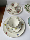 Vintage Crown Staffordshire Fine Bone China England 6 Boxed Sets of 3pc Heirloom Treasures