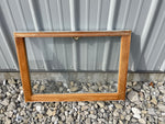 a** Wood Frame Encased Single Pane Window Art Projects 28” L x 19” H x 1” D interior hook #5