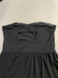 Womens Juniors Xhilaration Black Strapless Dress Sz Medium