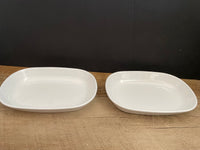 Pair/Set of 2 Corning Ware Sidekicks P-140-B Pyroceram Oval Casserole Grab it Heat & Eat