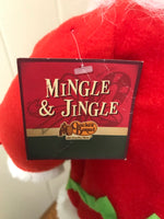 a** Vintage New Mingle & Jingle Cracker Barrel 17” Santa Doll Tags Retired