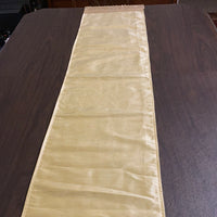 a* Gold Sequin Fall Autumn 71” Table RUNNER Elegant