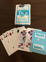 BEE Casino Playing Cards HARRAH'S CASINO Shreveport Cambric Finish Turquoise #92