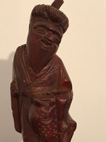 a** Vintage Chinese Wood Carved Figurine