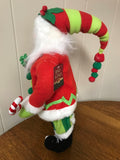 a** Vintage New Mingle & Jingle Cracker Barrel 17” Santa Doll Tags Retired