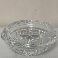 a**  Crystal Diamond Cut Votive Candle Holder Bud Vase Trinket Bowl Round