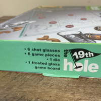 NEW The 19th Hole Adult Golf Drinking Board Game w/ Shot Glasses Sealed